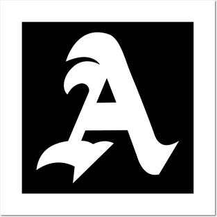 Gothic Letter A Posters and Art